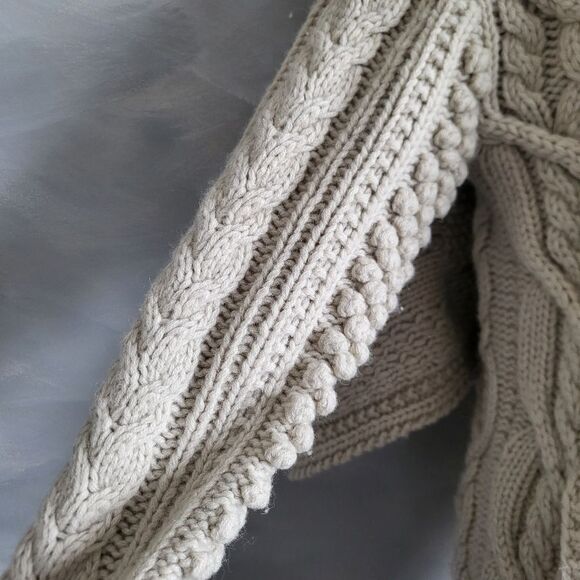 NICHOLAS K New York SWEATER COAT Cardigan Thick-Ply Heavy SHEEPMERE Wool Sz S - Picture 7 of 16